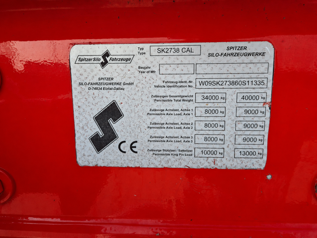 Cysterna silos Spitzer SK 2738CAL
